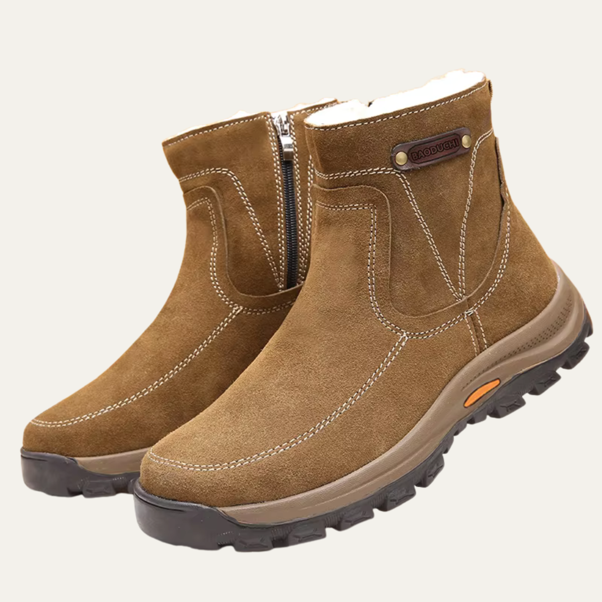 Men's Snow Boots – Shearling Lined Grip Sole