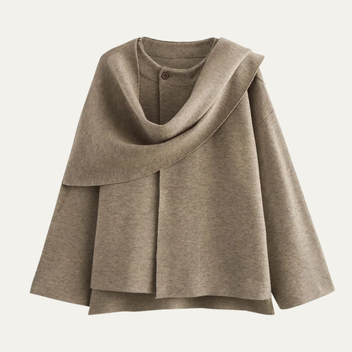 Women's Asymmetric Scarf Winter Parka