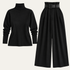 Women's High Waist Skirt Two Piece