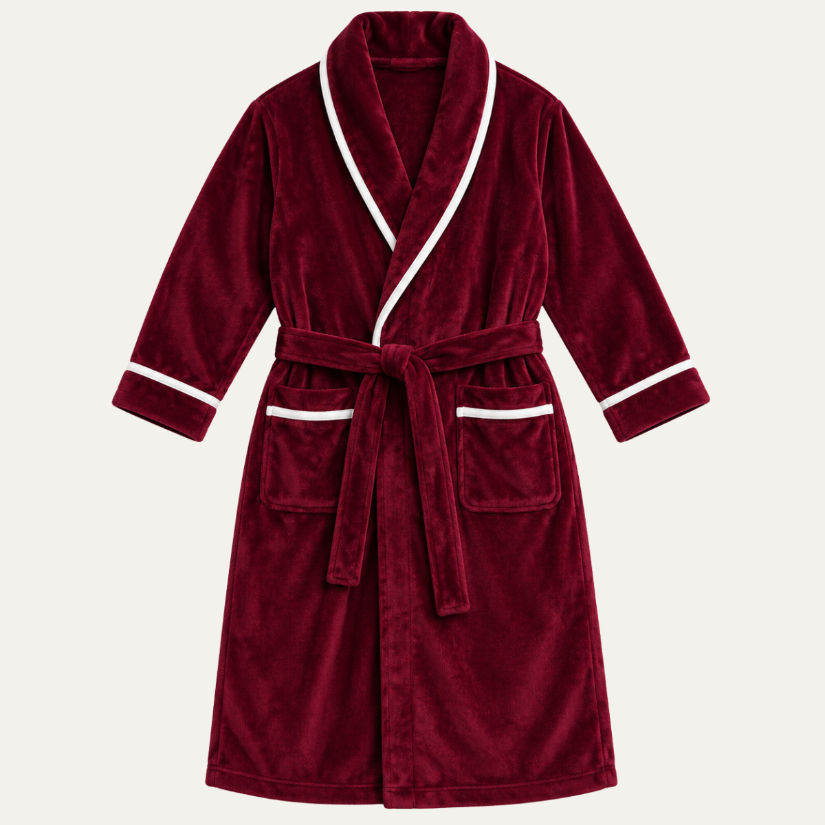 Men's Fleece Bathrobe – Shawl Collar Plush