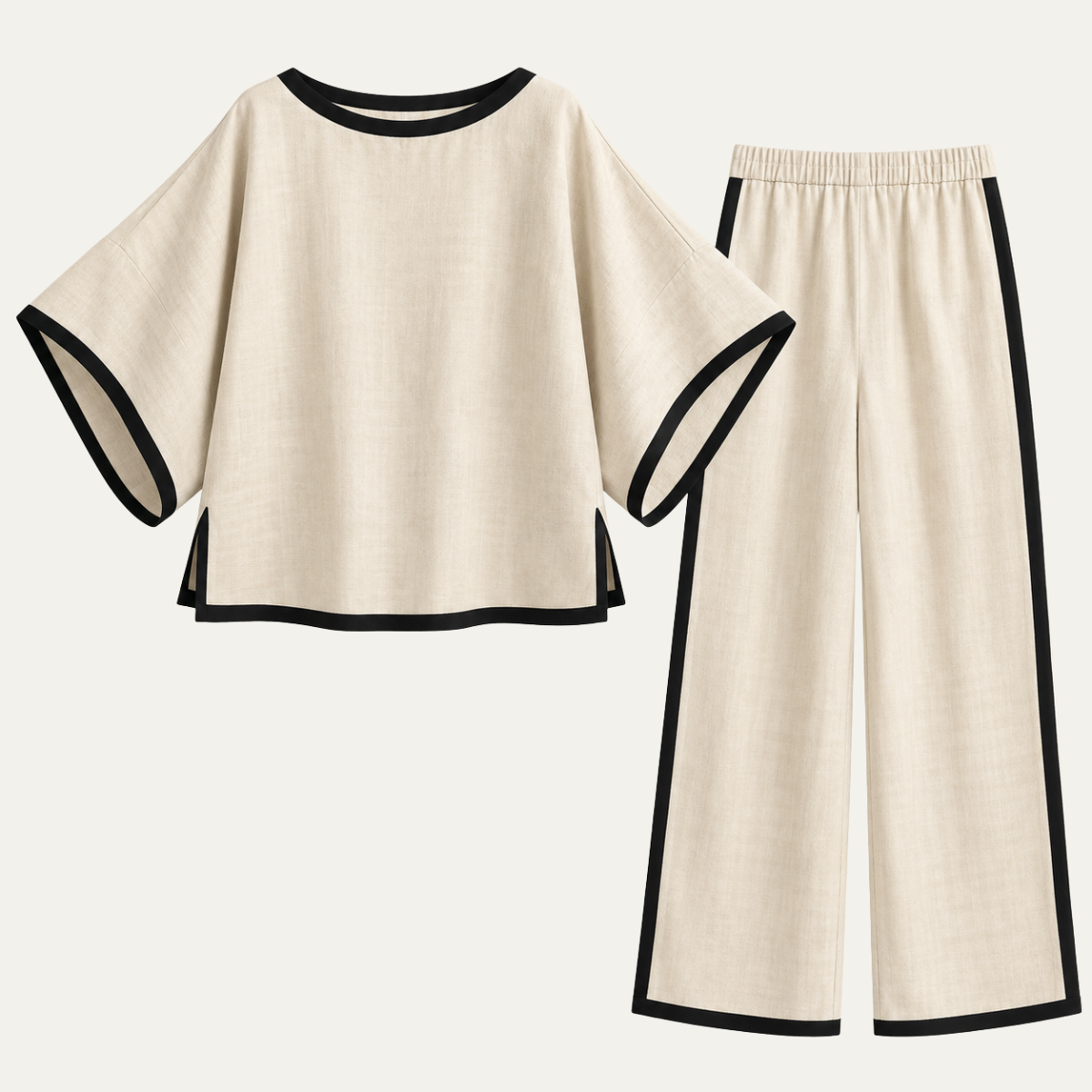 Women's Batwing Linen Two Piece