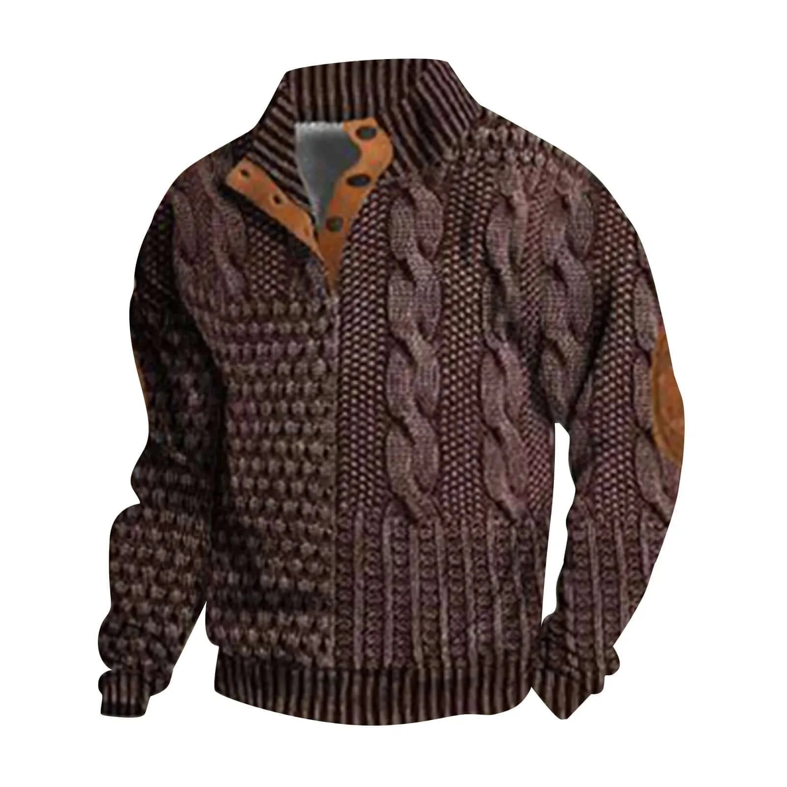 Casual retro cashmere sweater for men