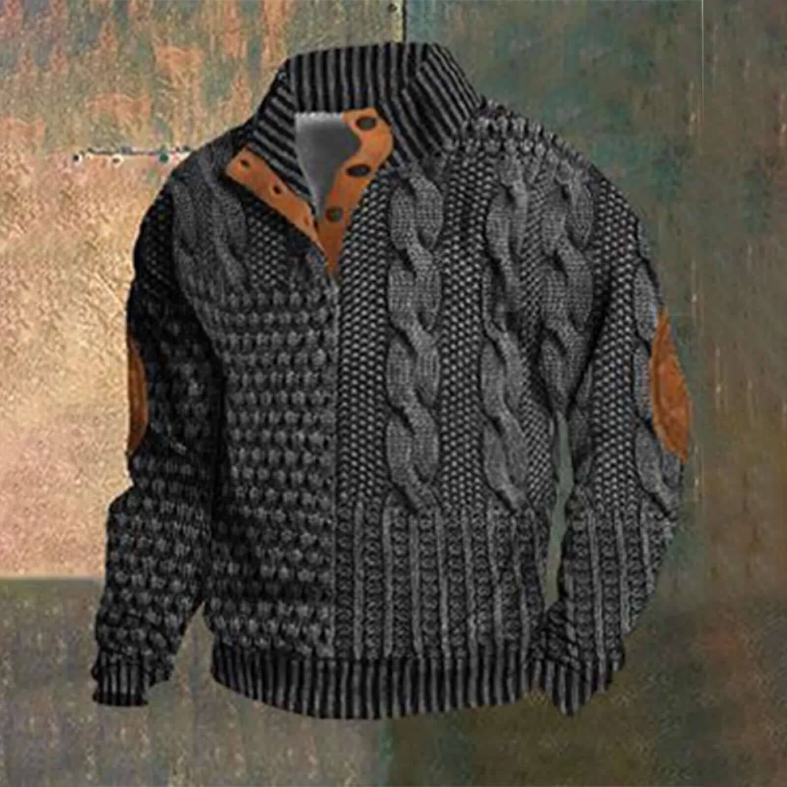 Casual retro cashmere sweater for men
