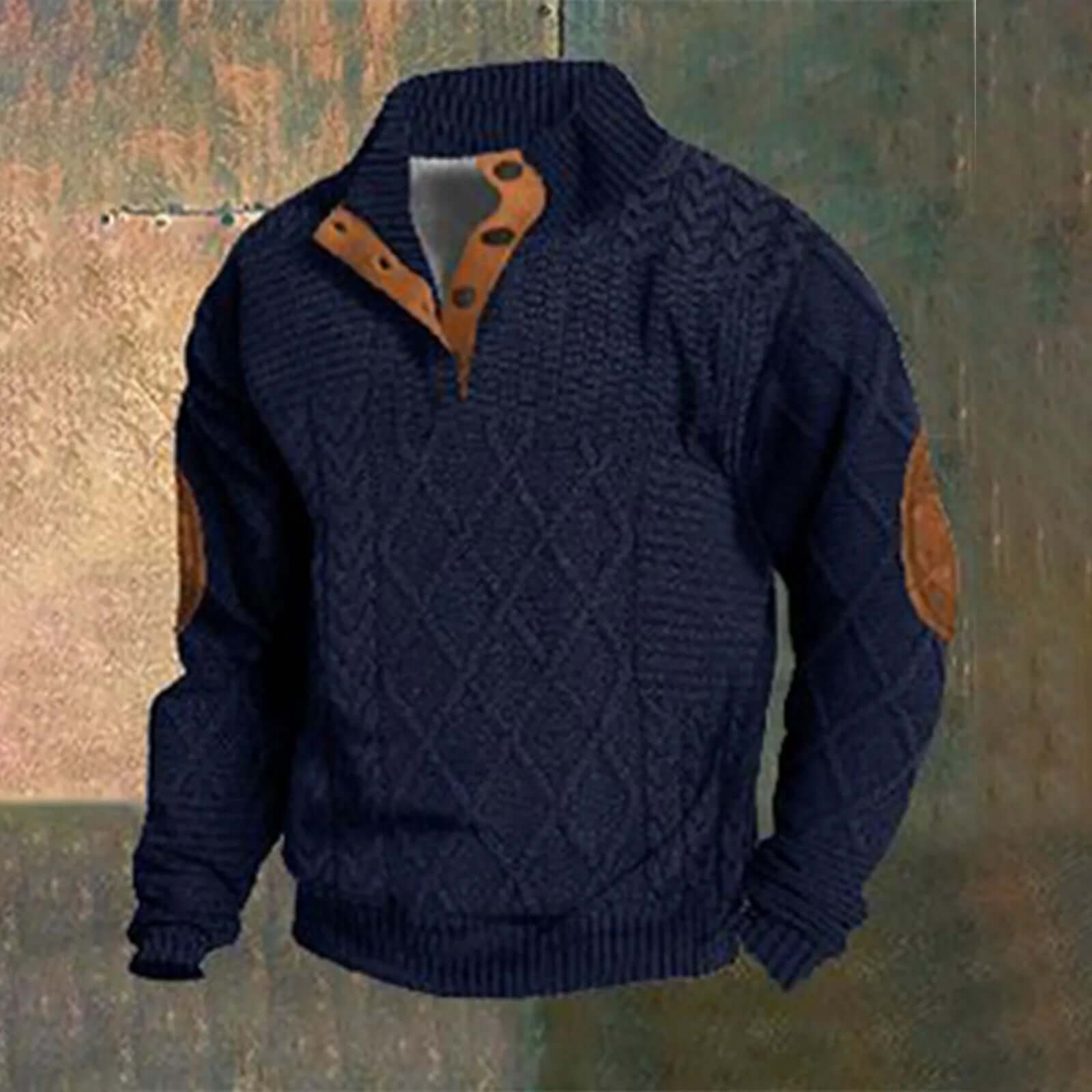 Casual retro cashmere sweater for men