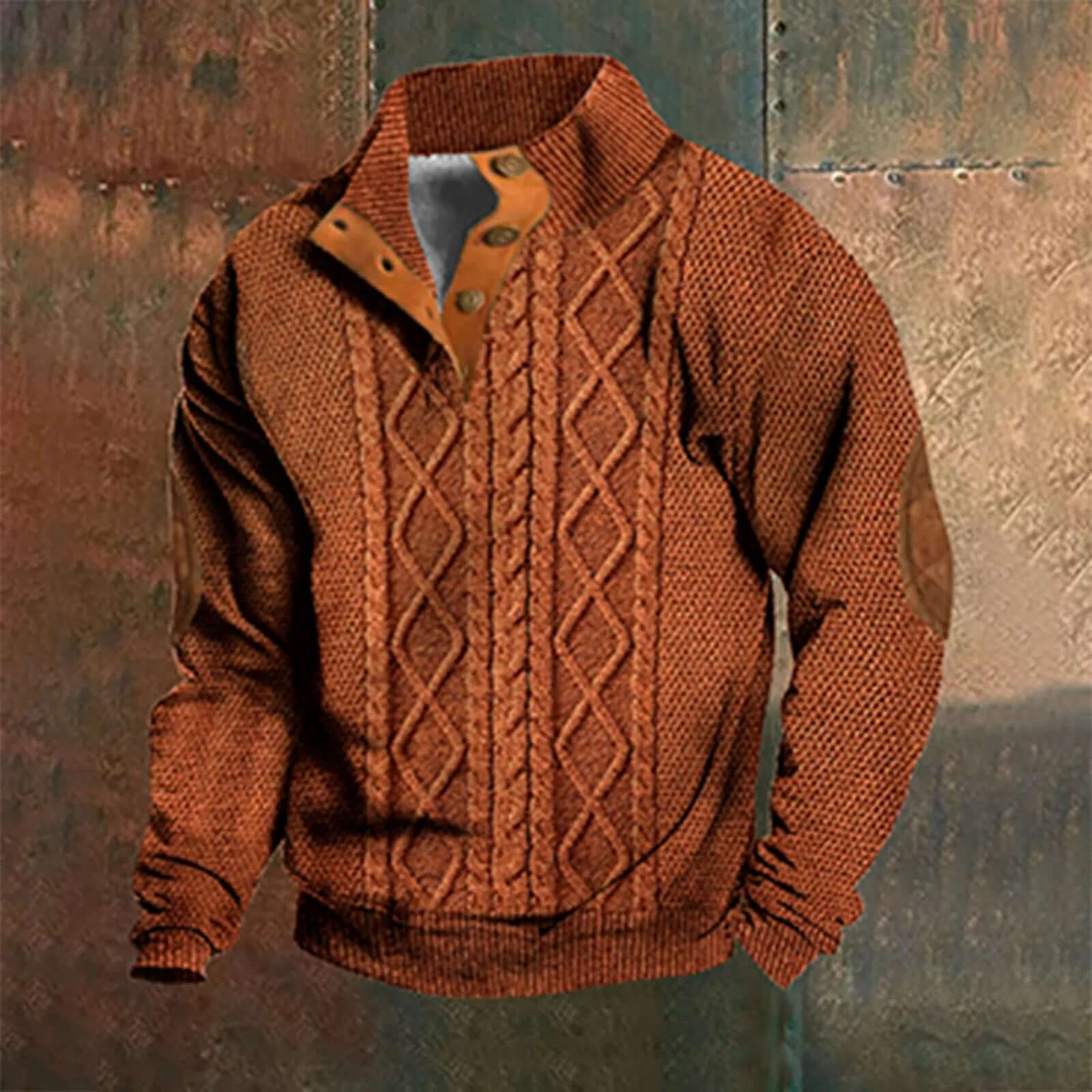 Casual retro cashmere sweater for men