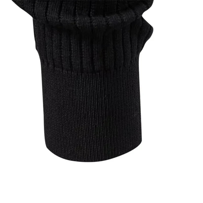 The Taormina Men's Ribbed Henley Knit Sweater