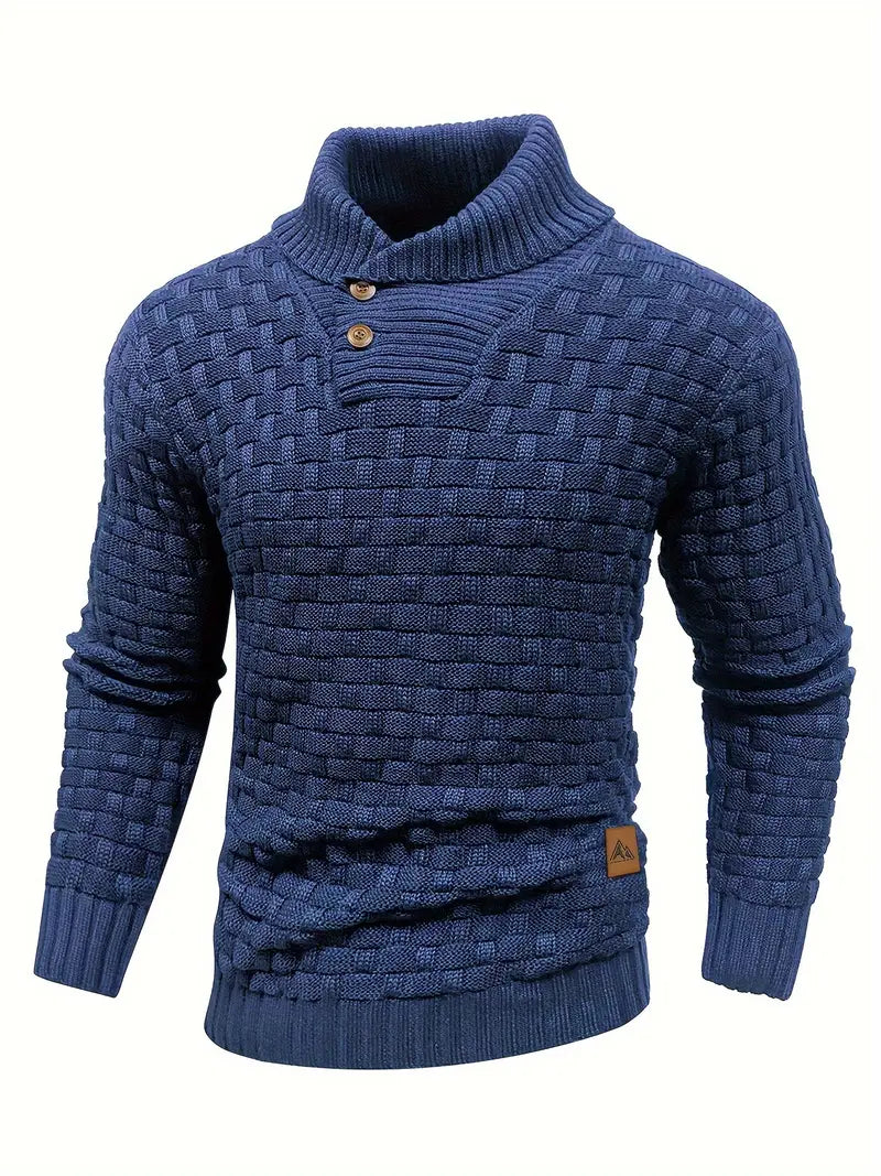 Men’s Textured Knit Sweater | Basket-Weave