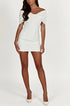 Women's Off Shoulder Mini Dress with Bow