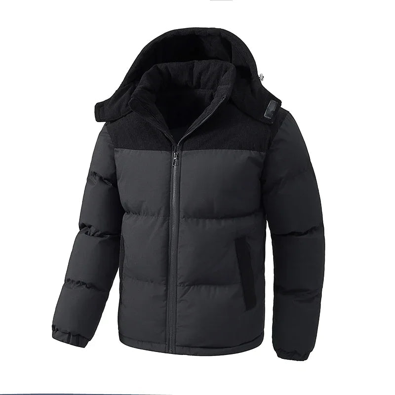 Men's Two Tone Puffer Coat – Quilted