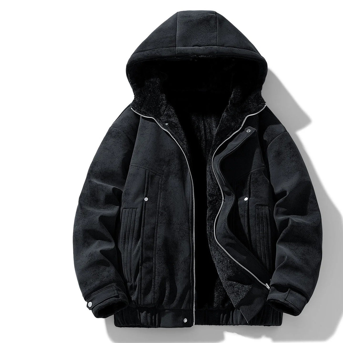 Men's Fleece Lined Hooded Parka
