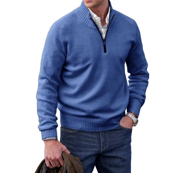 Men's Cashmere zip-up sweater
