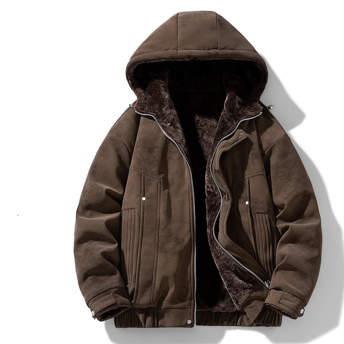 Men's Fleece Lined Hooded Parka
