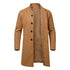 Men's Hidden Button Wool Coat