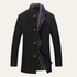 Men’s Elegant Classic Wool Coat with Quilted Lining