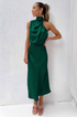 Women's Maxi Dress with Asymmetric Neckline