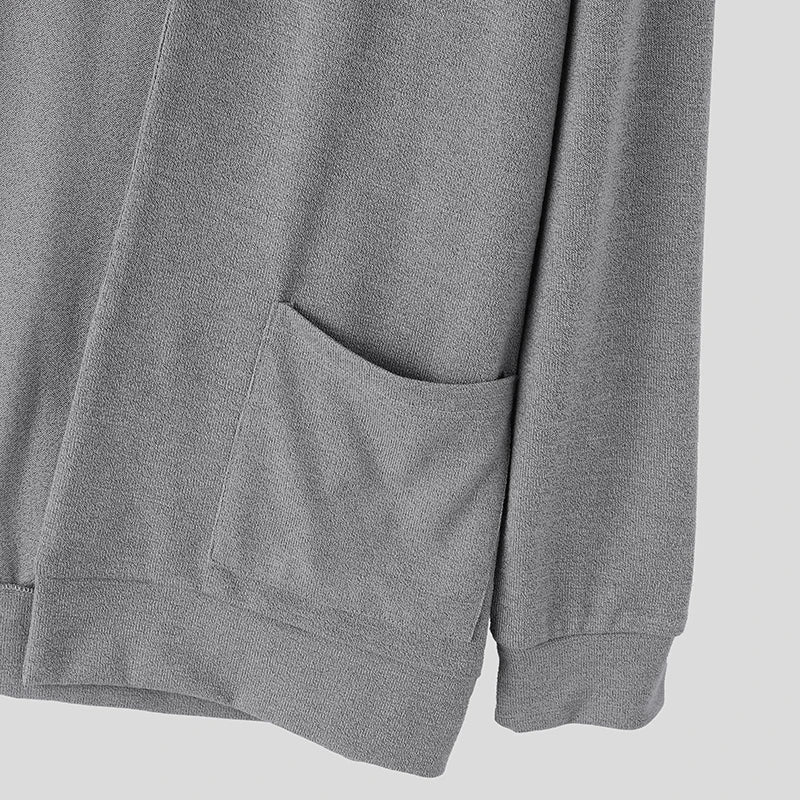 Men's Open Knit Cardigan Sweater