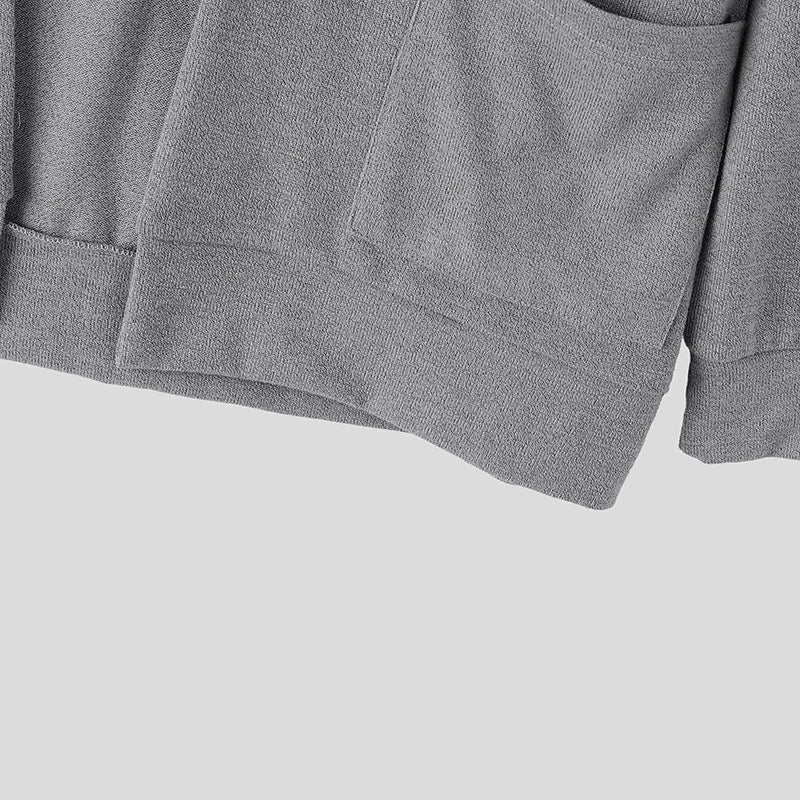 Men's Open Knit Cardigan Sweater