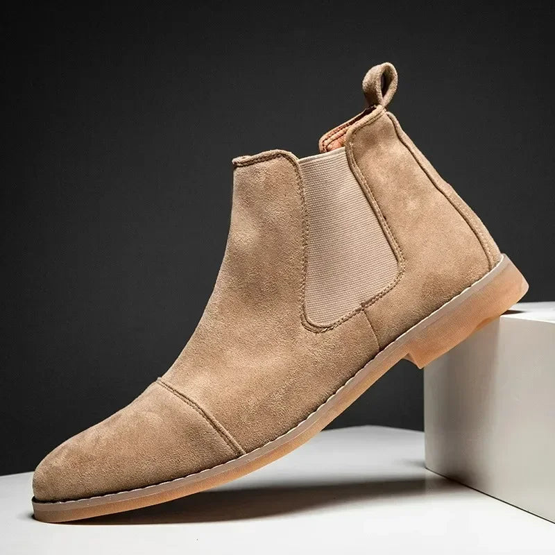 Men's Suede Boots – Slip On Ankle