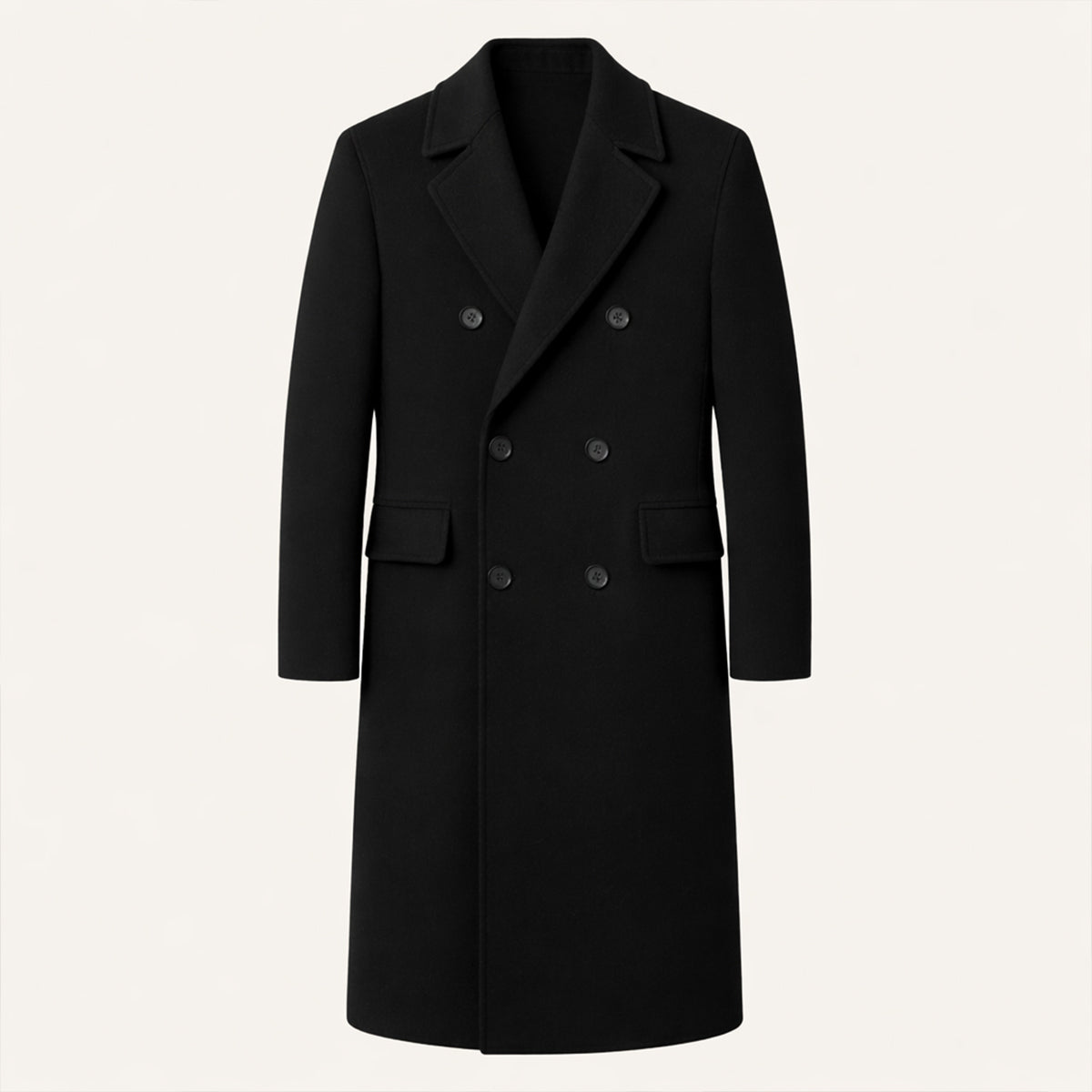 Men’s Elegant Long Double Breasted Trench Coat