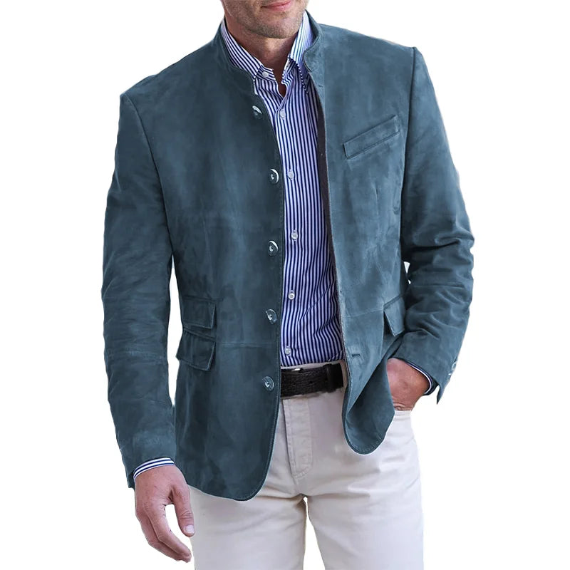Classic Button-Down Autumn Jacket for Men