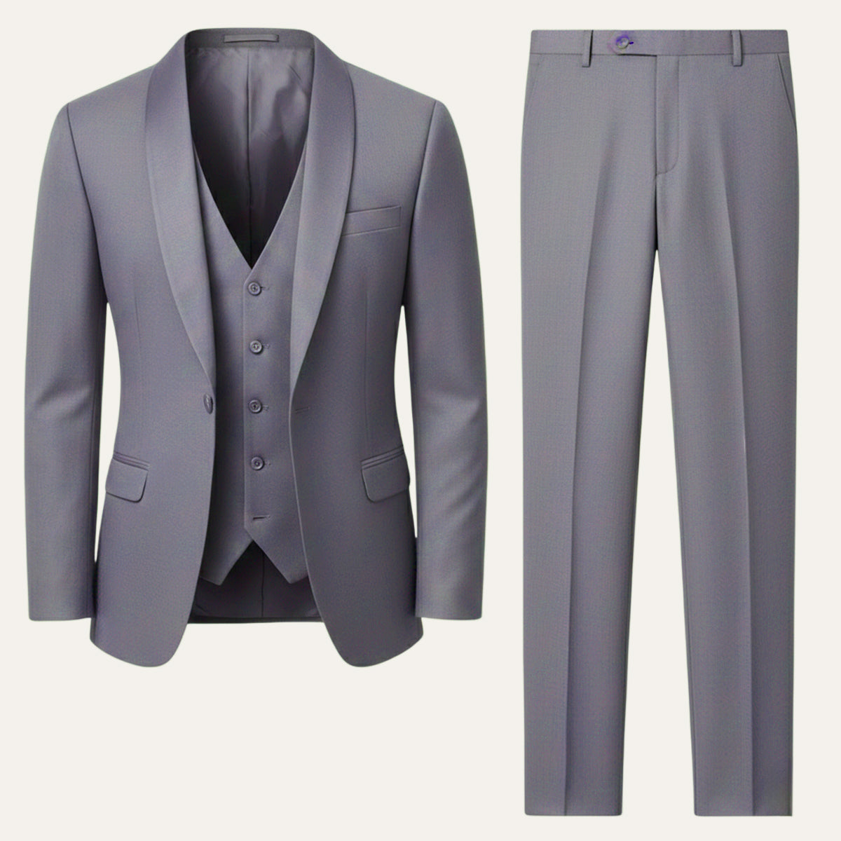 Men’s 3 Piece Suit – Elegant Slim Fit Formal Tuxedo Set