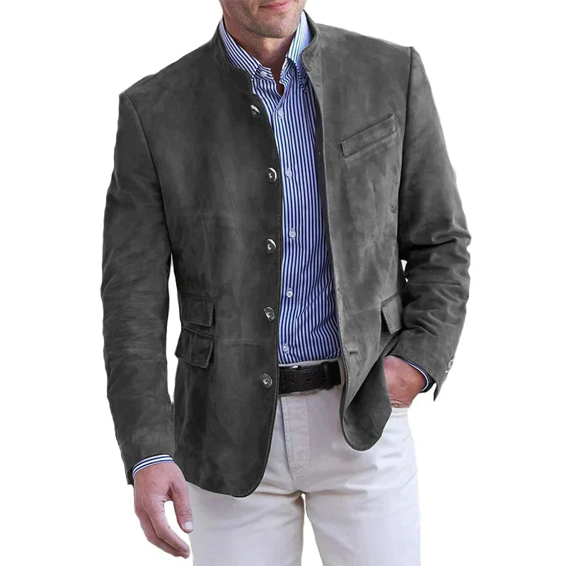 Classic Button-Down Autumn Jacket for Men