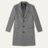 Men's Single Breasted Wool Blend Overcoat