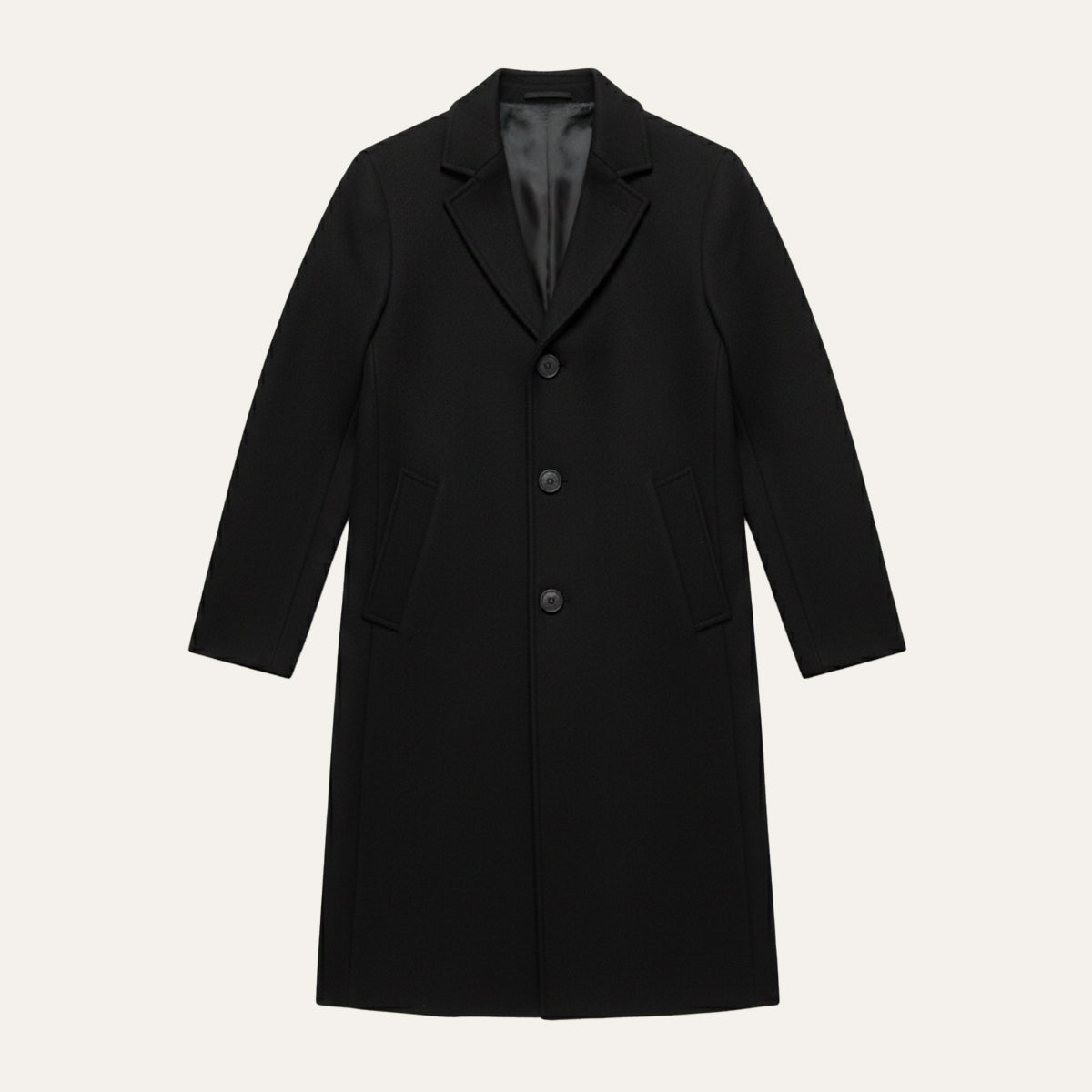 Men’s Elegant Classic Wool Overcoat