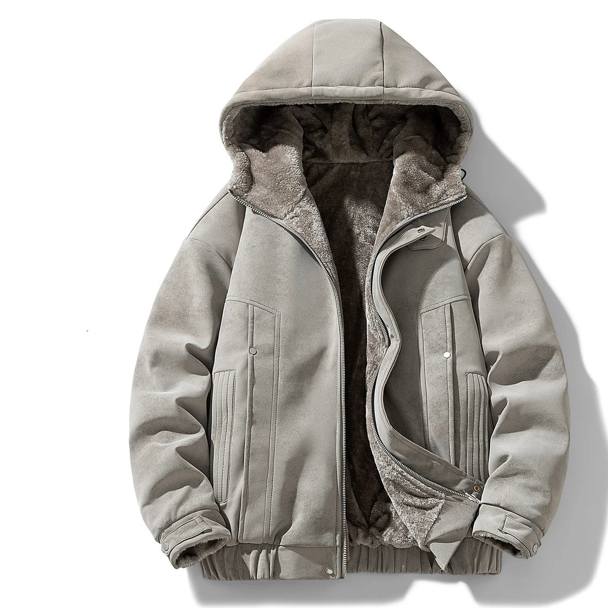 Men's Fleece Lined Hooded Parka