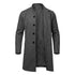 Men's Hidden Button Wool Coat