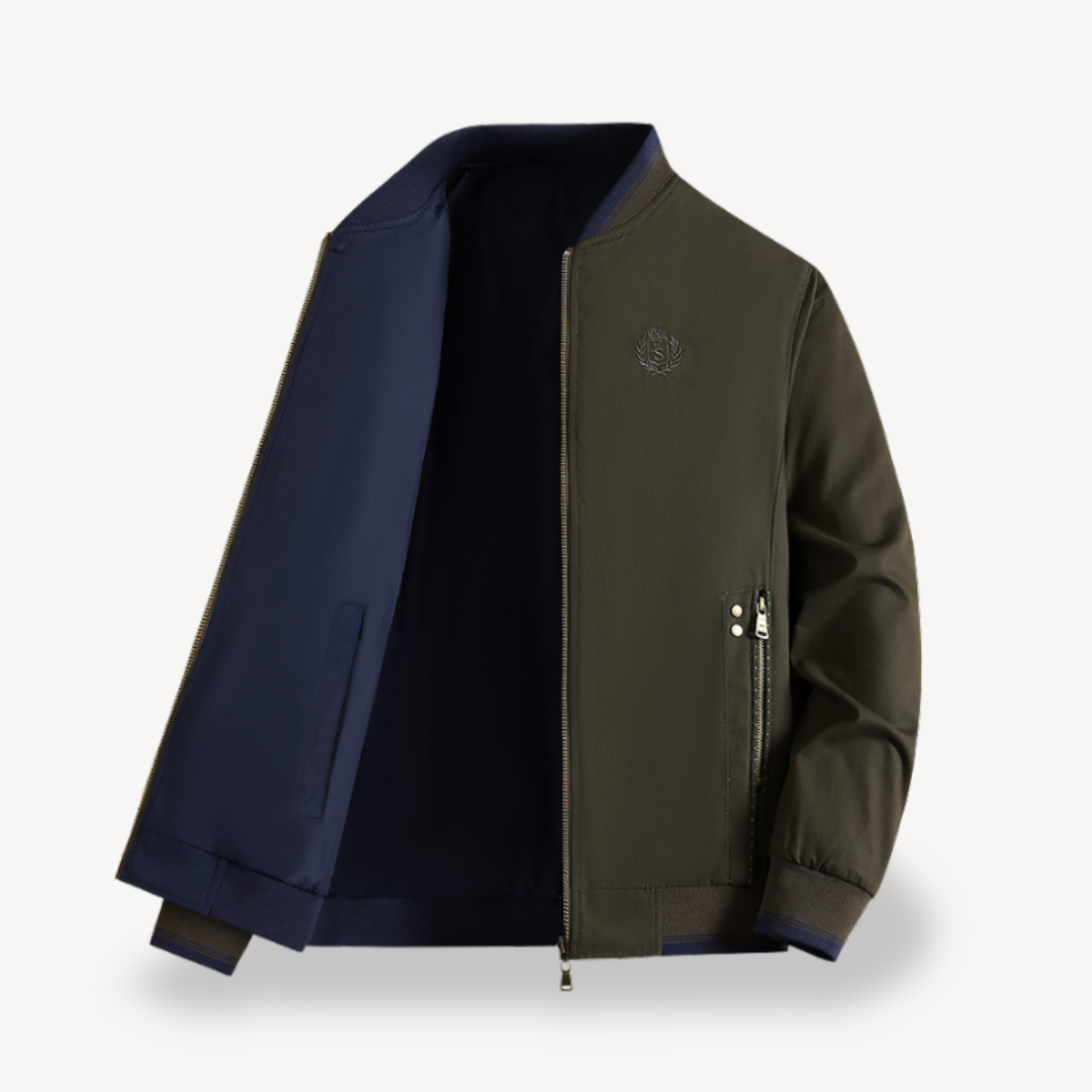Reversible Formal Bomber Jacket