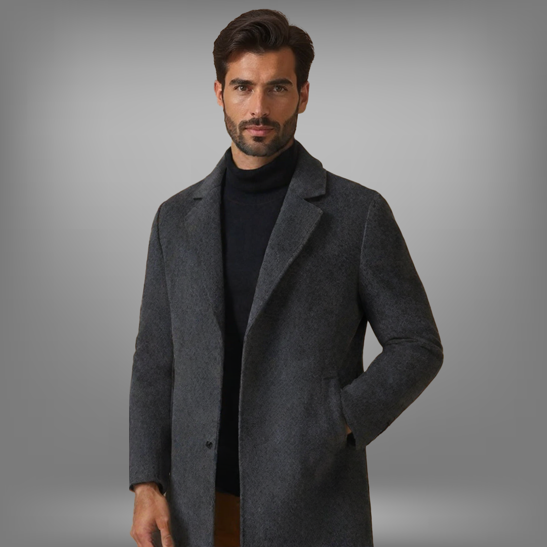 Men’s Formal Long Coat | Refined Outerwear