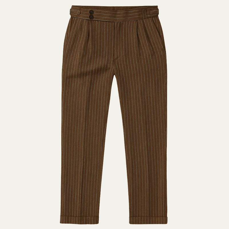 The Byron Bay Men’s Pinstripe Pants Straight Leg Dress Pants