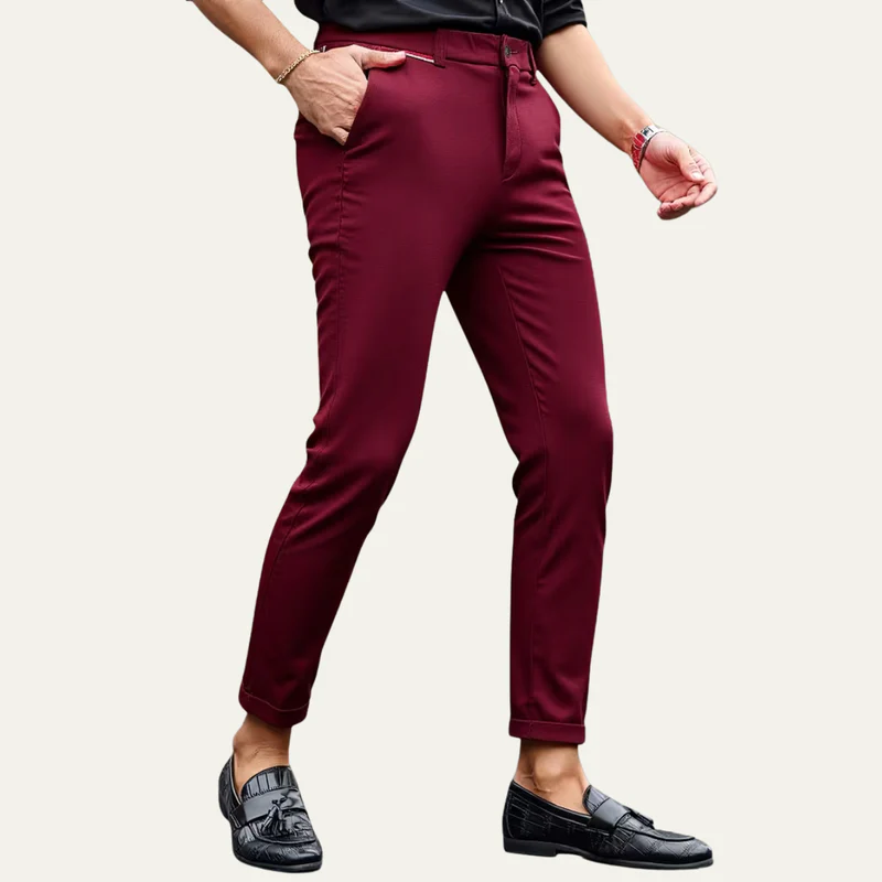 The Santa Monica Men’s Smart Casual Slim Fit Tailored Dress Pants