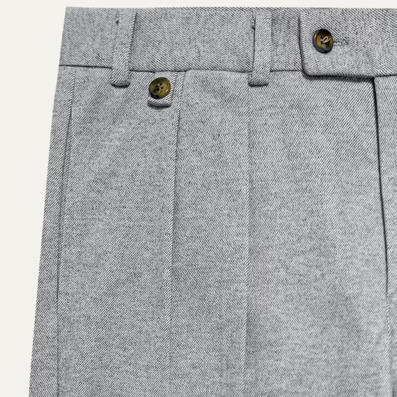The Brighton Men’s Business High Waisted Pleated Dress Pants