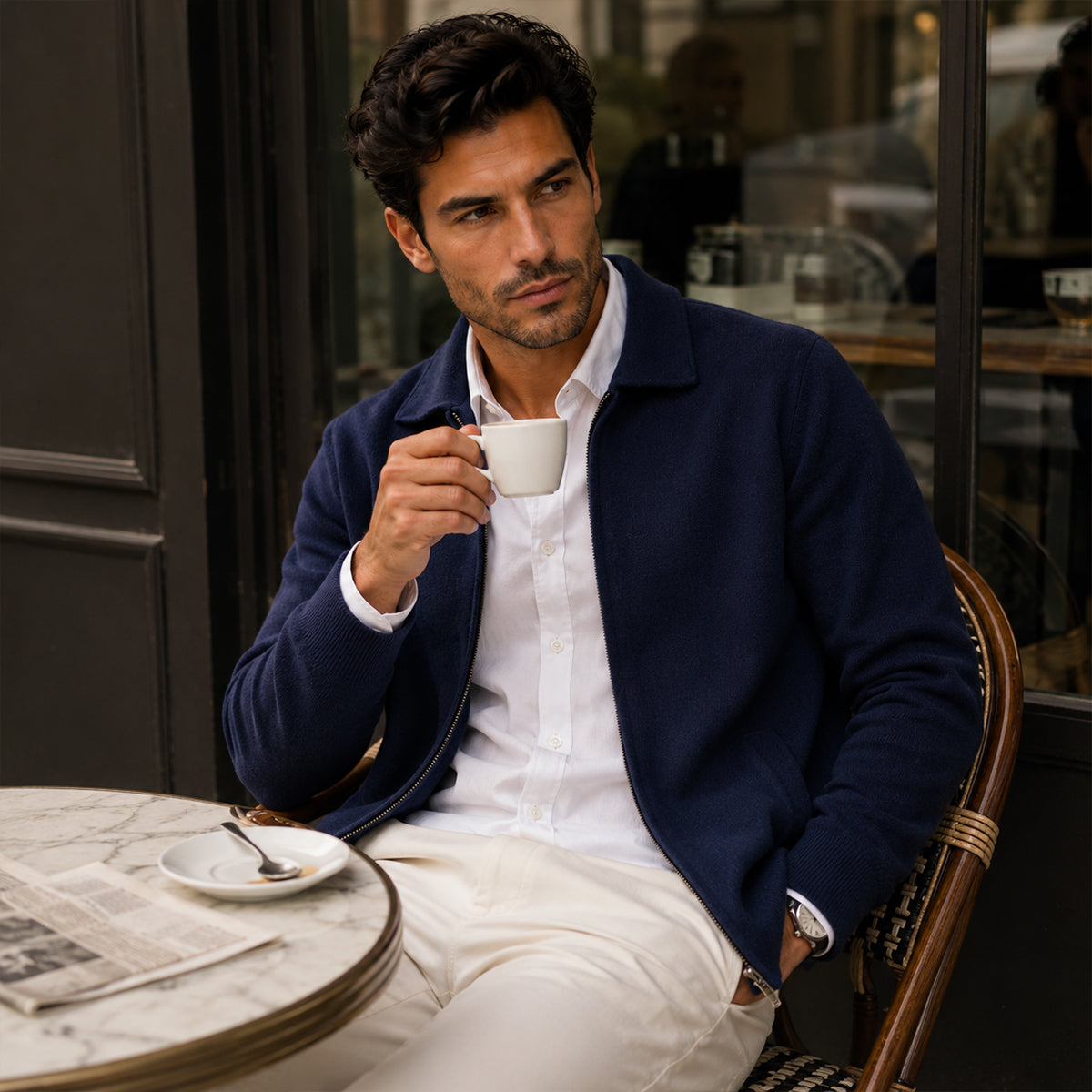 The Timbermoor Men's Cashmere Wool Knit Sweater