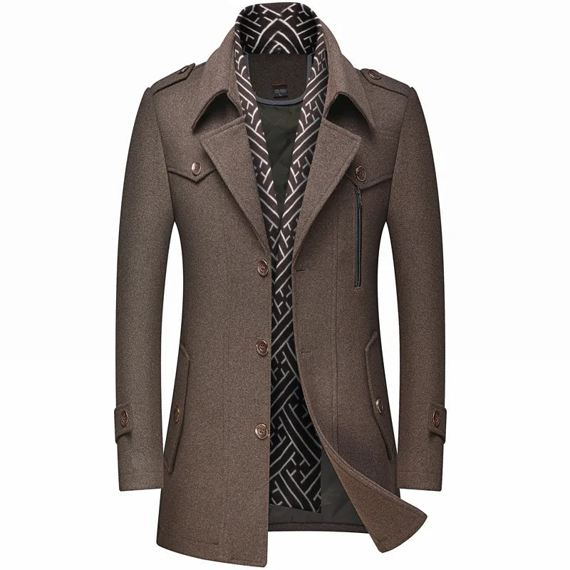 Men's Winter Dress Coat – Structured Slim