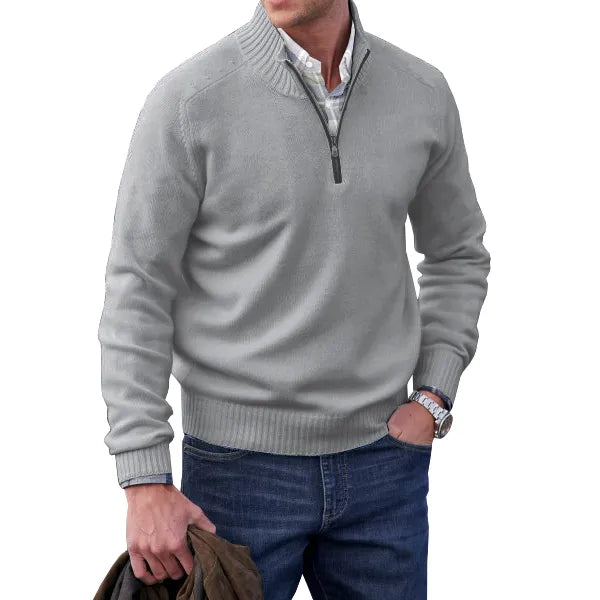 Men's Cashmere zip-up sweater