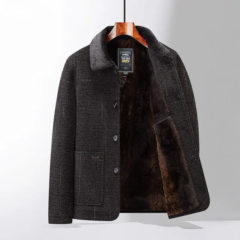 Men's Insulated Wool Blend Coat