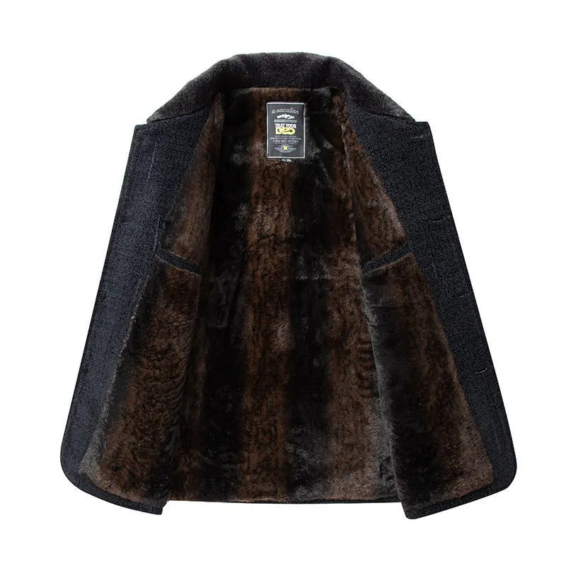 Men's Insulated Wool Blend Coat