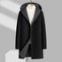 Men's Wool Coat with Hood – Mid Length
