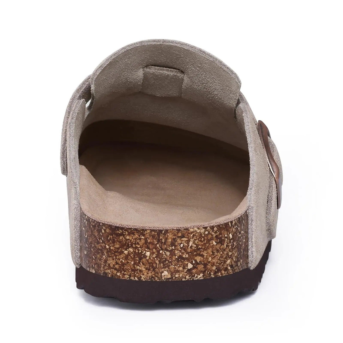 Men's Supportive Cork Clogs – Suede Buckle