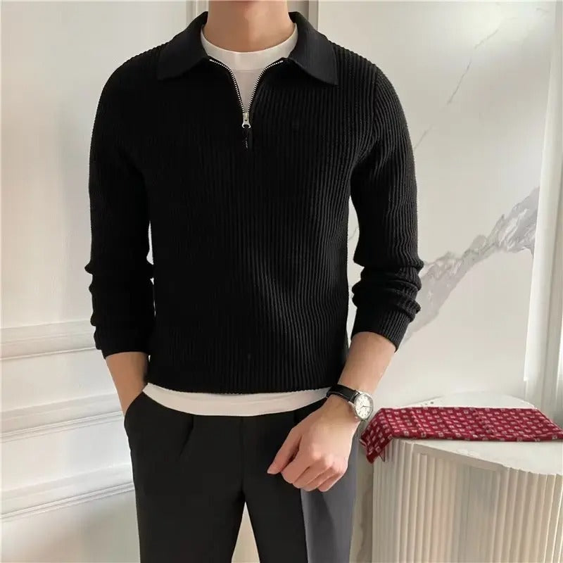 Men’s Half-Zip Collar Sweater | Classic