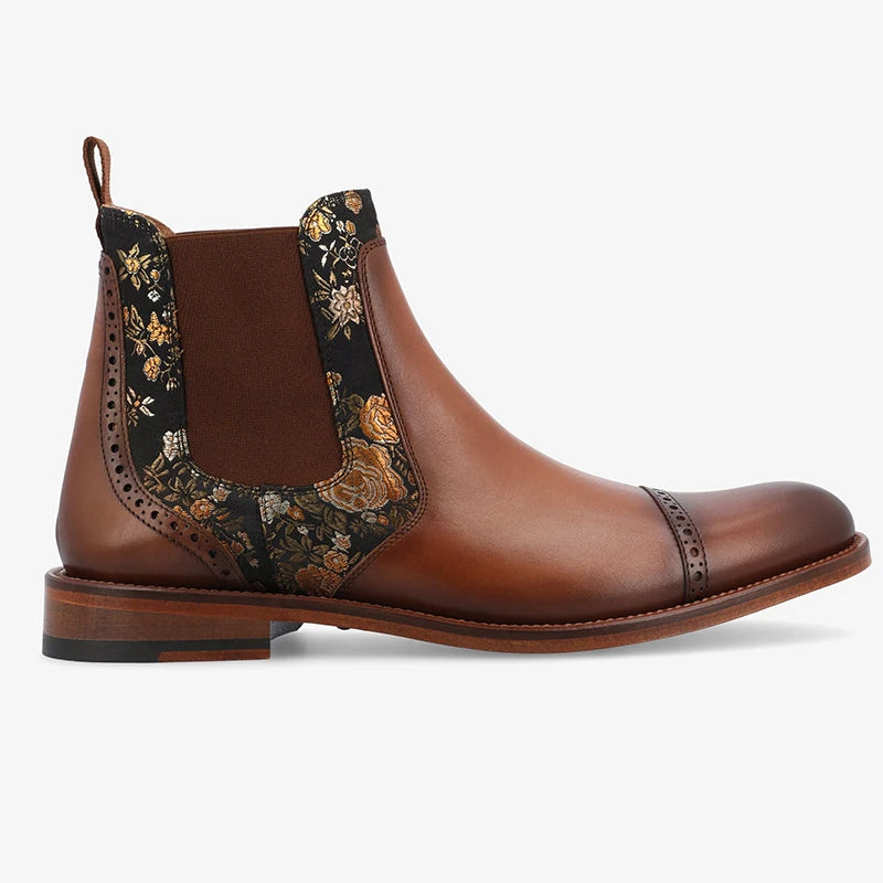 Men's Chelsea Boots with Embroidery – Slip On
