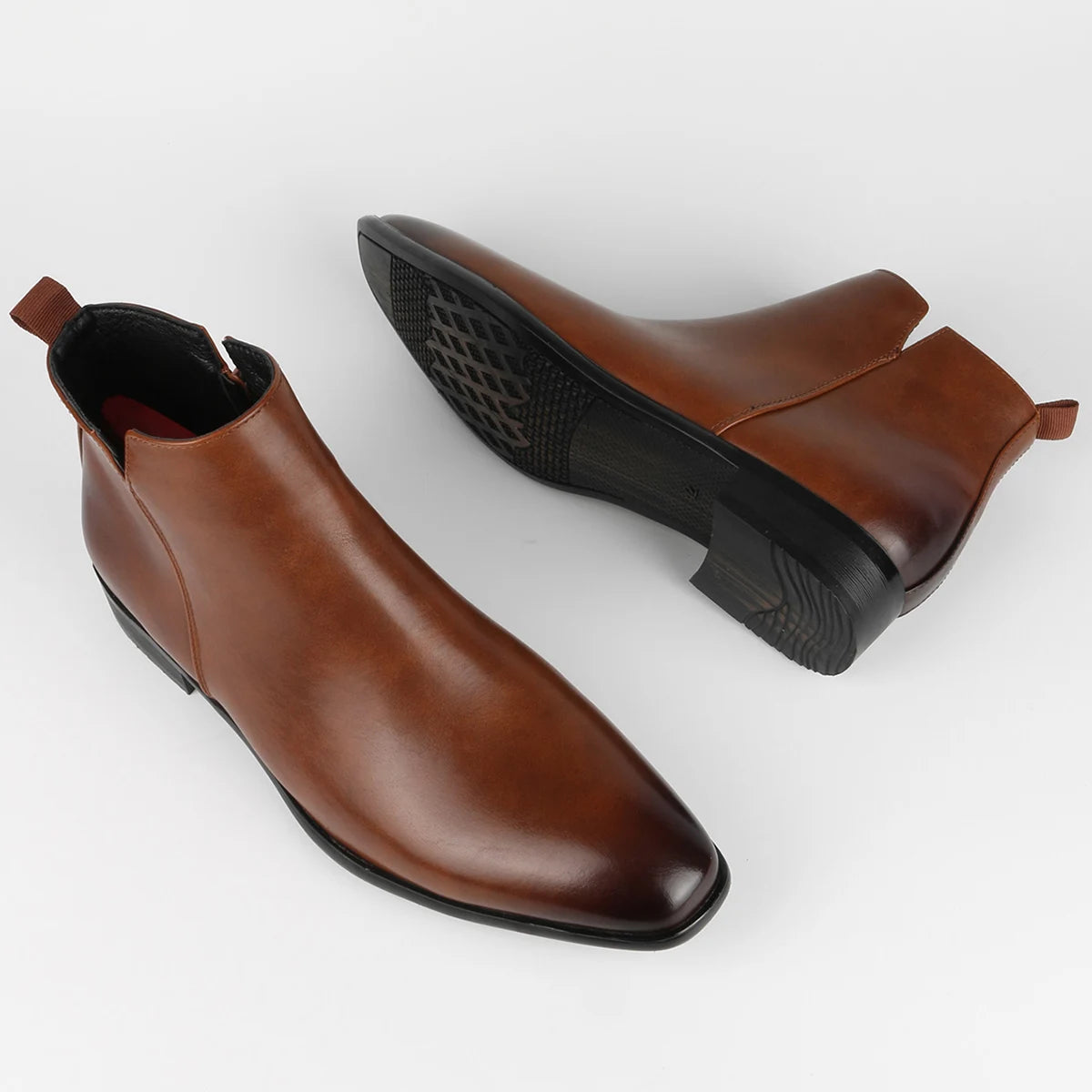 Men's Formal Chelsea Boots – Leather Look