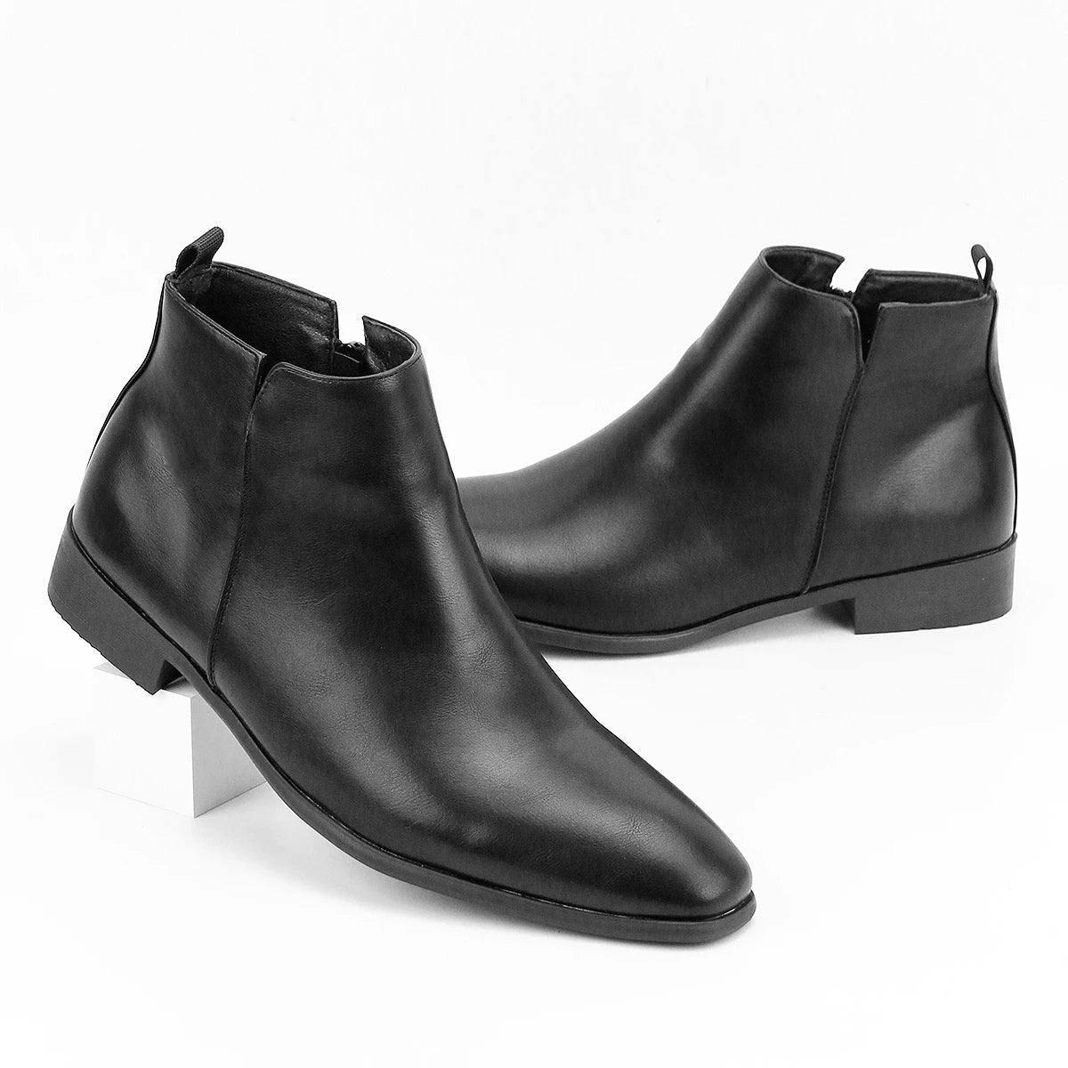 Men's Formal Chelsea Boots – Leather Look