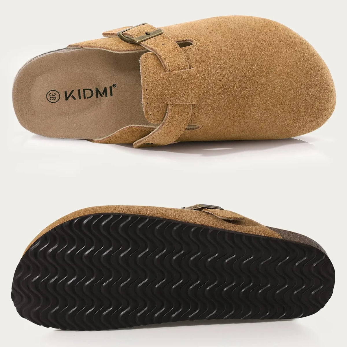 Men's Comfort Clogs – Suede Adjustable Strap