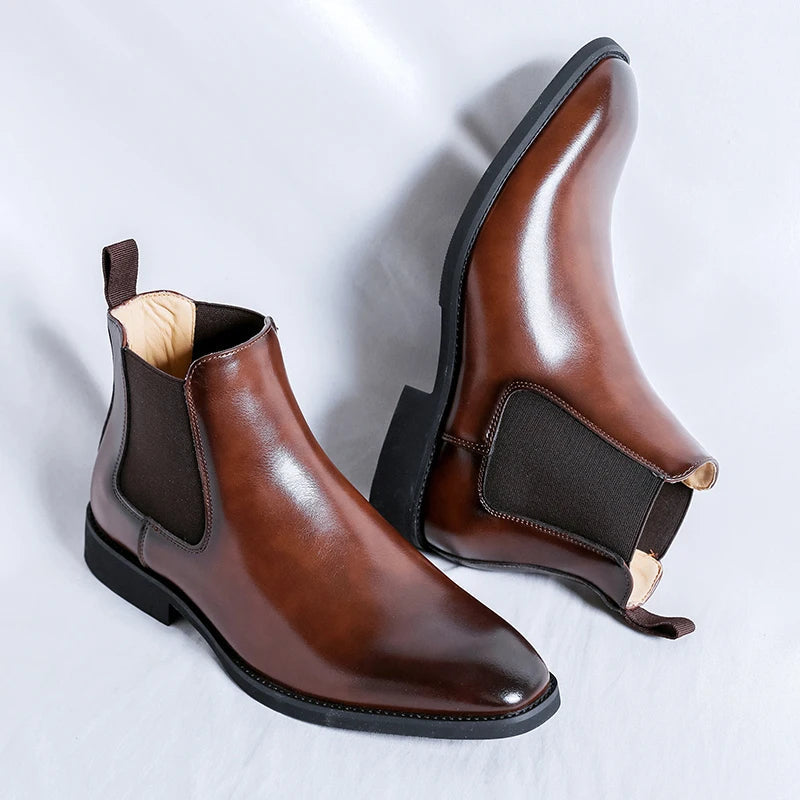 Men's Dress Chelsea Boots – Pointed Leather