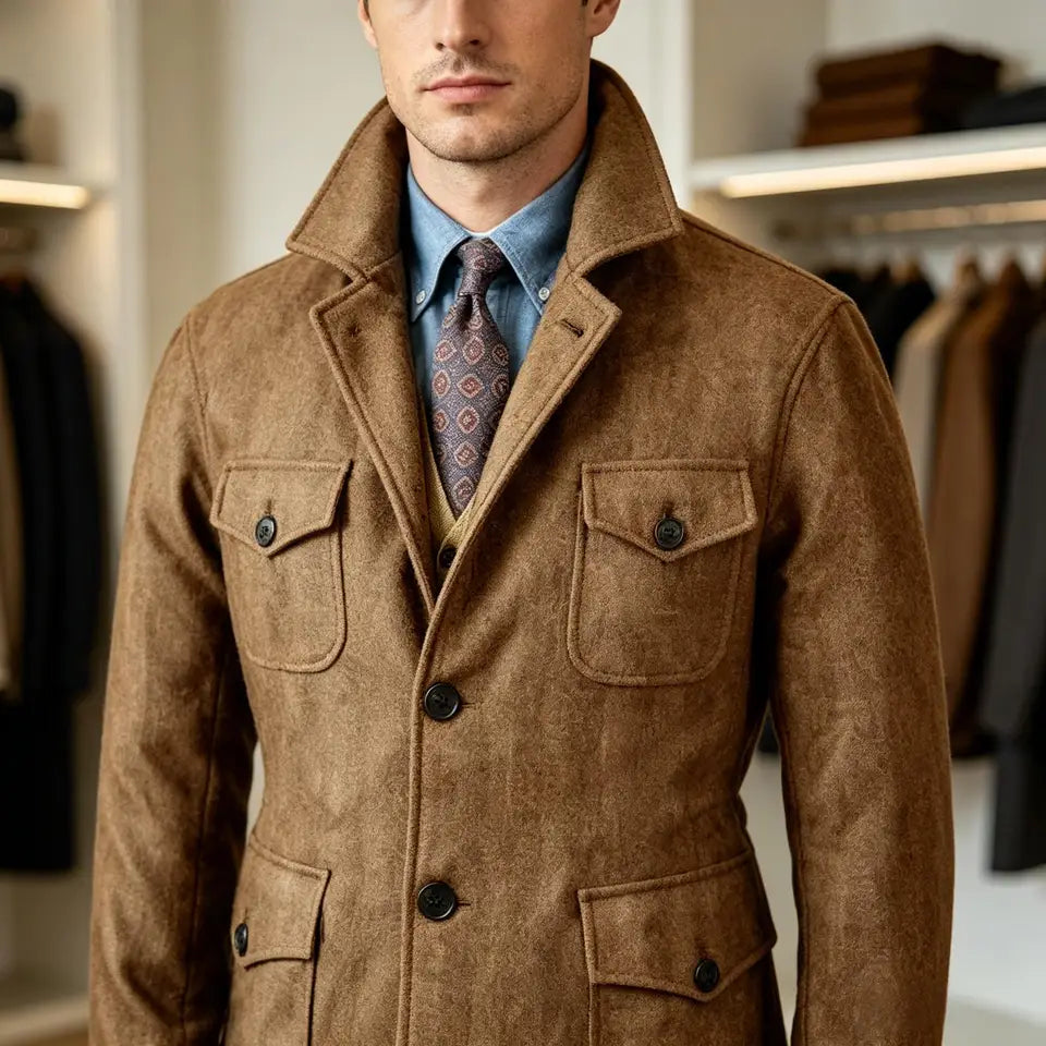 Men's Utility Field Coat – Wool Blend