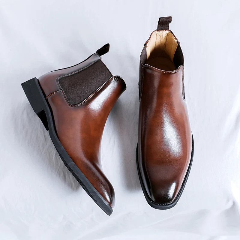 Men's Dress Chelsea Boots – Pointed Leather